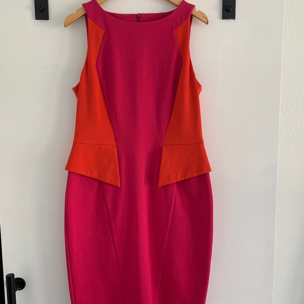 CUE Australia Pink & Orange Dress